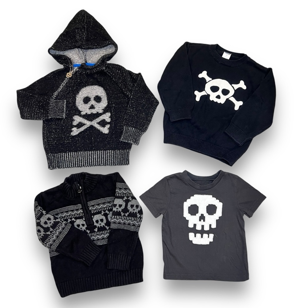 Skull and Bones Sweater 4 piece Lot